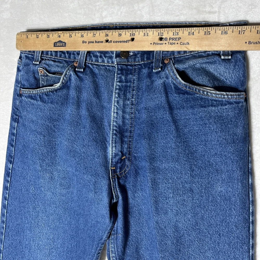 Levis 505 Jeans Mens 36x30 (35x29) VTG Regular Fit Straight Orange Tab 90s USA